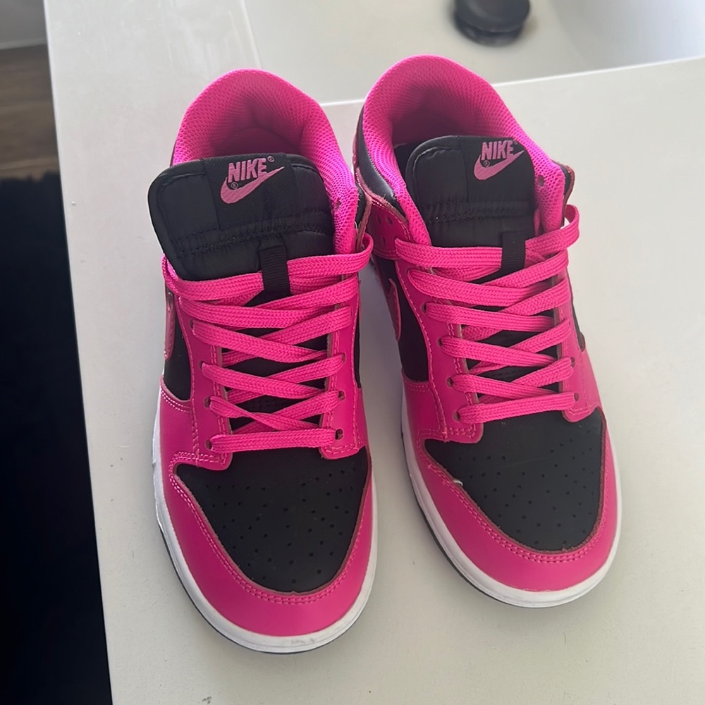 Nike Dunks. Hot pink & black.